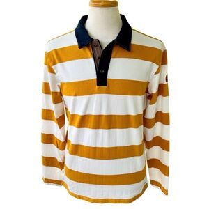 Luhta (Sweden) Rugby Shirt. Size EU(XL)/US Large. Gold/White.